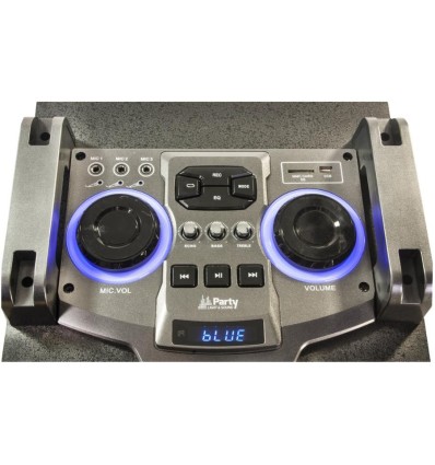 Sistema de sonido PARTY-BOX412 - 1200W, Bluetooth y luces LED