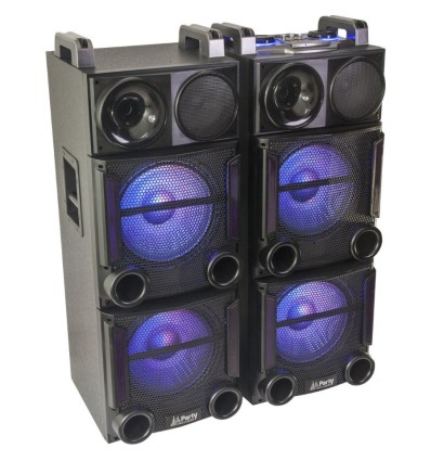 Sistema de sonido PARTY-BOX412 - 1200W, Bluetooth y luces LED