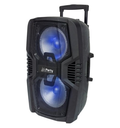 Altavoz PARTY-210LED - 600W, Bluetooth, LED y batería portátil
