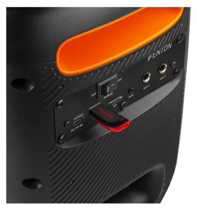 Altavoz Fenton Track160 - 100W, Bluetooth, LED y batería portátil