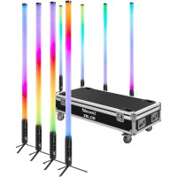 BeamZ Zelos - Set de 8 tubos LED RGBW IP65 para exteriores BeamZ Zelos - Set de 8 tubos LED RGBW IP65 para exteriores