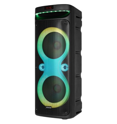 Fenton TRACK610 - Altavoz portátil 240W, Bluetooth y luces LED