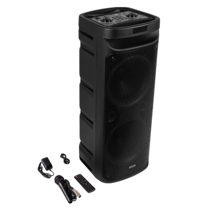 Fenton TRACK610 - Altavoz portátil 240W, Bluetooth y luces LED