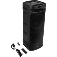 Fenton TRACK610 - Altavoz portátil 240W, Bluetooth y luces LED