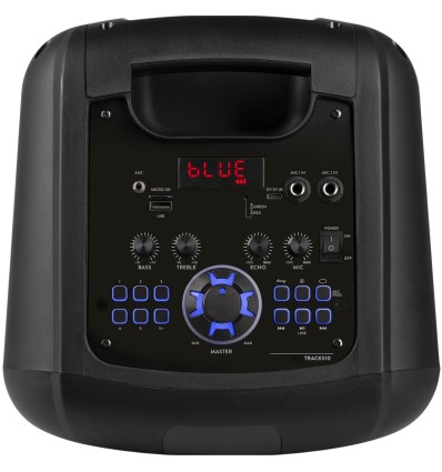 Fenton Track510 - Altavoz portátil 160W, Bluetooth y luces LED