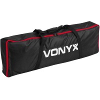 Vonyx DJP170 - Set de pedestal DJ con placa base plegable y fundas