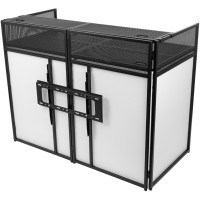 Vonyx DB6 - Cabina DJ plegable con soporte para TV y paneles de lycra Vonyx DB6 - Cabina DJ plegable con soporte para TV y paneles de lycra