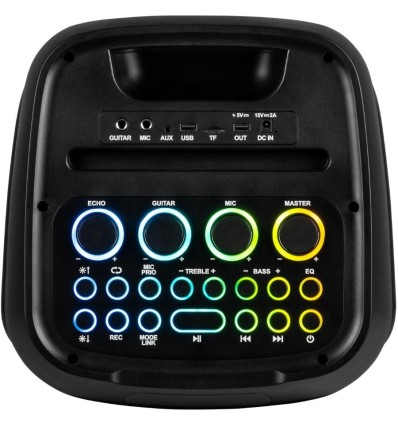 Fenton Core160 - Altavoz portátil 240W con Bluetooth y luces LED