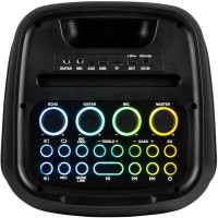 Fenton Core160 - Altavoz portátil 240W con Bluetooth y luces LED