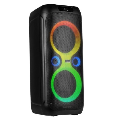 Fenton Core160 - Altavoz portátil 240W con Bluetooth y luces LED