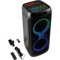 Fenton Core160 - Altavoz portátil 240W con Bluetooth y luces LED