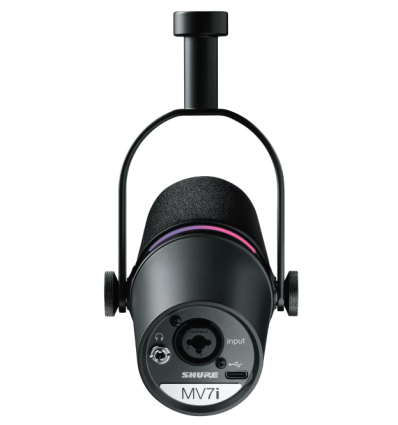 Shure MV7i - Micrófono híbrido USB/XLR para podcasting y streaming