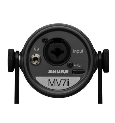Shure MV7i - Micrófono híbrido USB/XLR para podcasting y streaming