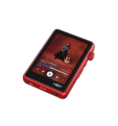 HiBy R3 II 2025 rojo - Reproductor Hi-Res portátil compacto.