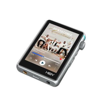 HiBy R3 II 2025 plata - Reproductor Hi-Res portátil de diseño premium.