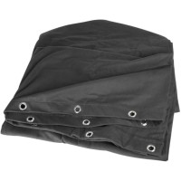 Adam Hall Molton 300 6x4 | Tela ignífuga negra para escenarios