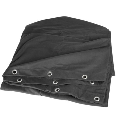 Adam Hall Molton 300 6x6 | Tela ignífuga negra para escenarios