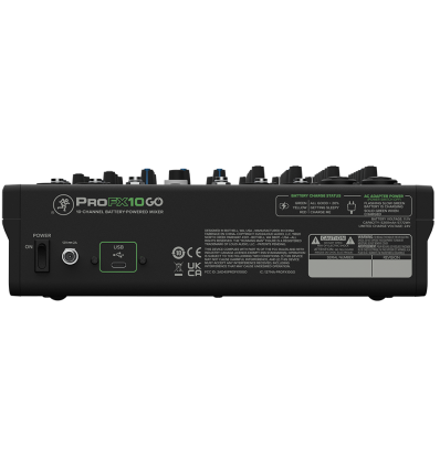 ackie ProFX10 GO - Mezclador Portátil con Batería y USB