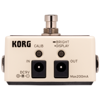 Afinador de pedal Korg Pitchblack-X CR crema | Precisión y estilo