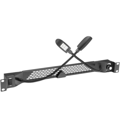 Adam Hall Rack Light 01 GN - Luz LED blanca y azul 1U.