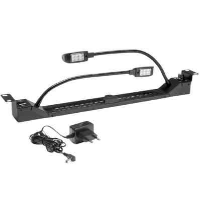 Adam Hall Rack Light 01 GN - Luz LED blanca y azul 1U.