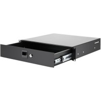 Adam Hall Rack Drawer 02 - Cajón de acero 2U con cerradura.