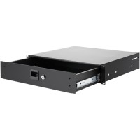 Adam Hall Rack Drawer 02 - Cajón de acero 2U con cerradura.