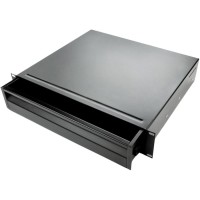 Adam Hall Rack Drawer 02 - Cajón de acero 2U con cerradura.