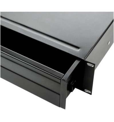 Adam Hall Rack Drawer 02 - Cajón de acero 2U con cerradura.