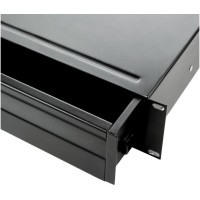Adam Hall Rack Drawer 02 - Cajón de acero 2U con cerradura.