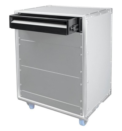 Adam Hall Rack Drawer 02 - Cajón de acero 2U con cerradura.