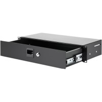 Adam Hall Rack Drawer 02 SHORT - Cajón compacto 2U con cerradura.