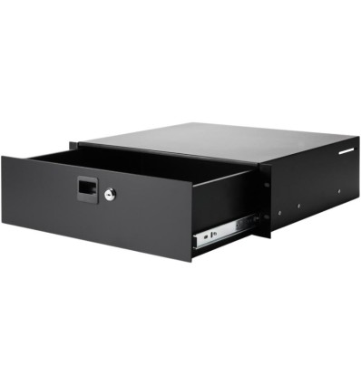 Adam Hall Rack Drawer 03 - Cajón de acero 3U con cerradura.