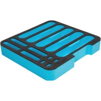 Adam Hall Rack Inlay 02 Microphone - Inserto de espuma para rack 2U.