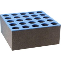 Adam Hall Rack Inlay 06 - Inserto para 25 micrófonos en rack 6U.