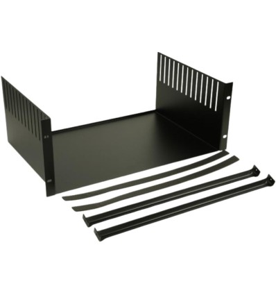 Bandeja Adam Hall Rack Tray 03 Clamp para racks de 19 pulgadas y 3U.