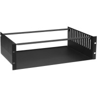 Bandeja Adam Hall Rack Tray 04 Clamp para racks de 19 pulgadas y 4U.