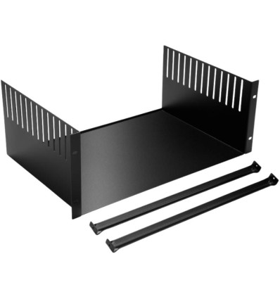 Bandeja Adam Hall Rack Tray 04 Clamp para racks de 19 pulgadas y 4U.