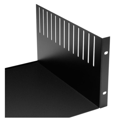 Bandeja Adam Hall Rack Tray 04 Clamp para racks de 19 pulgadas y 4U.