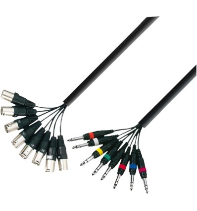 Cable multicore Adam Hall 3 Star Loom 8 MV 0500 - 8 canales, 5 metros.