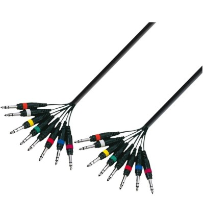 Cable multicore Adam Hall 3 Star Loom 8 VV 0500 - 8 canales, 5 metros.