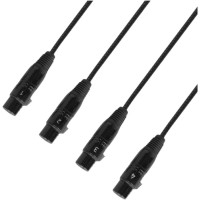 Adaptador Adam Hall 4 Star CATBOX XF3 - RJ-45 a 4 XLR hembra.