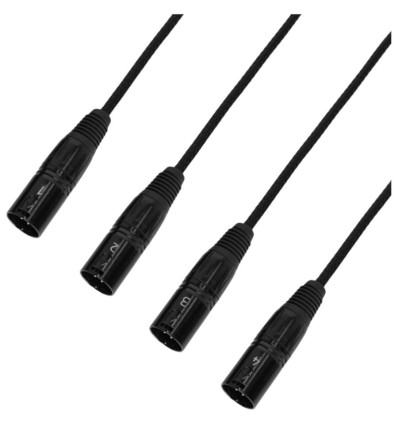 Adaptador Adam Hall 4 Star CATBOX XM3 - RJ-45 a 4 XLR macho.