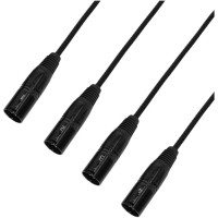 Adaptador Adam Hall 4 Star CATBOX XM3 - RJ-45 a 4 XLR macho.