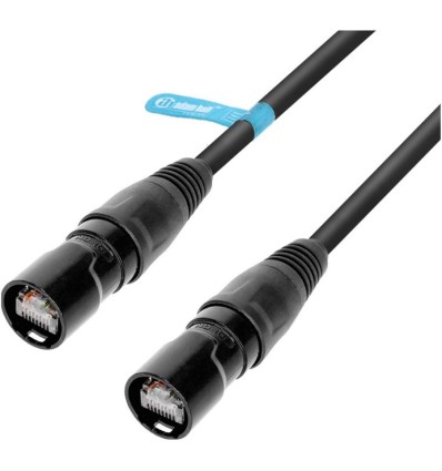 Cable Ethernet Adam Hall CAT6A IP65 30M - Resistente y profesional.