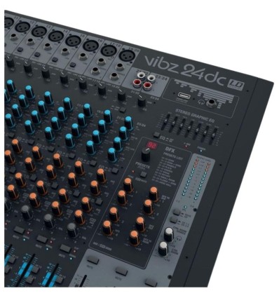LD Systems VIBZ 24 DC - Mesa de mezclas 24 canales con efectos