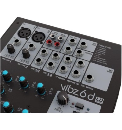 LD Systems VIBZ 6 D - Mesa de mezclas 6 canales con efectos