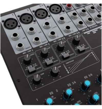 LD Systems VIBZ 8 DC - Mesa de mezclas 8 canales con efectos