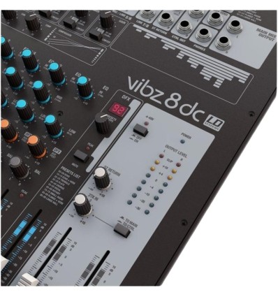 LD Systems VIBZ 8 DC - Mesa de mezclas 8 canales con efectos