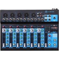 Oqan Mixer Q7 MK2 USB - Mesa de mezclas de 7 canales